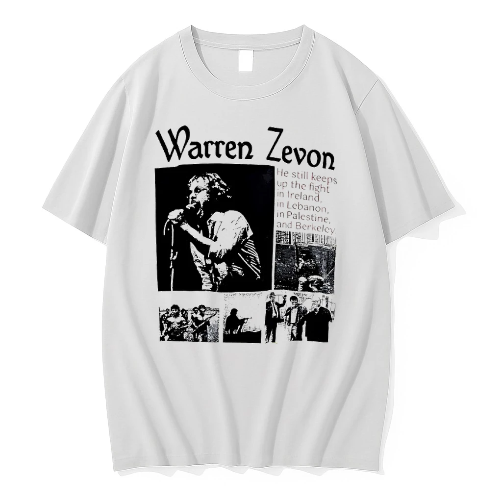 Warren Zevon He Still Keeps Up The Fight In Ireland In Lebanon In Palestine And Berkeley Shirts