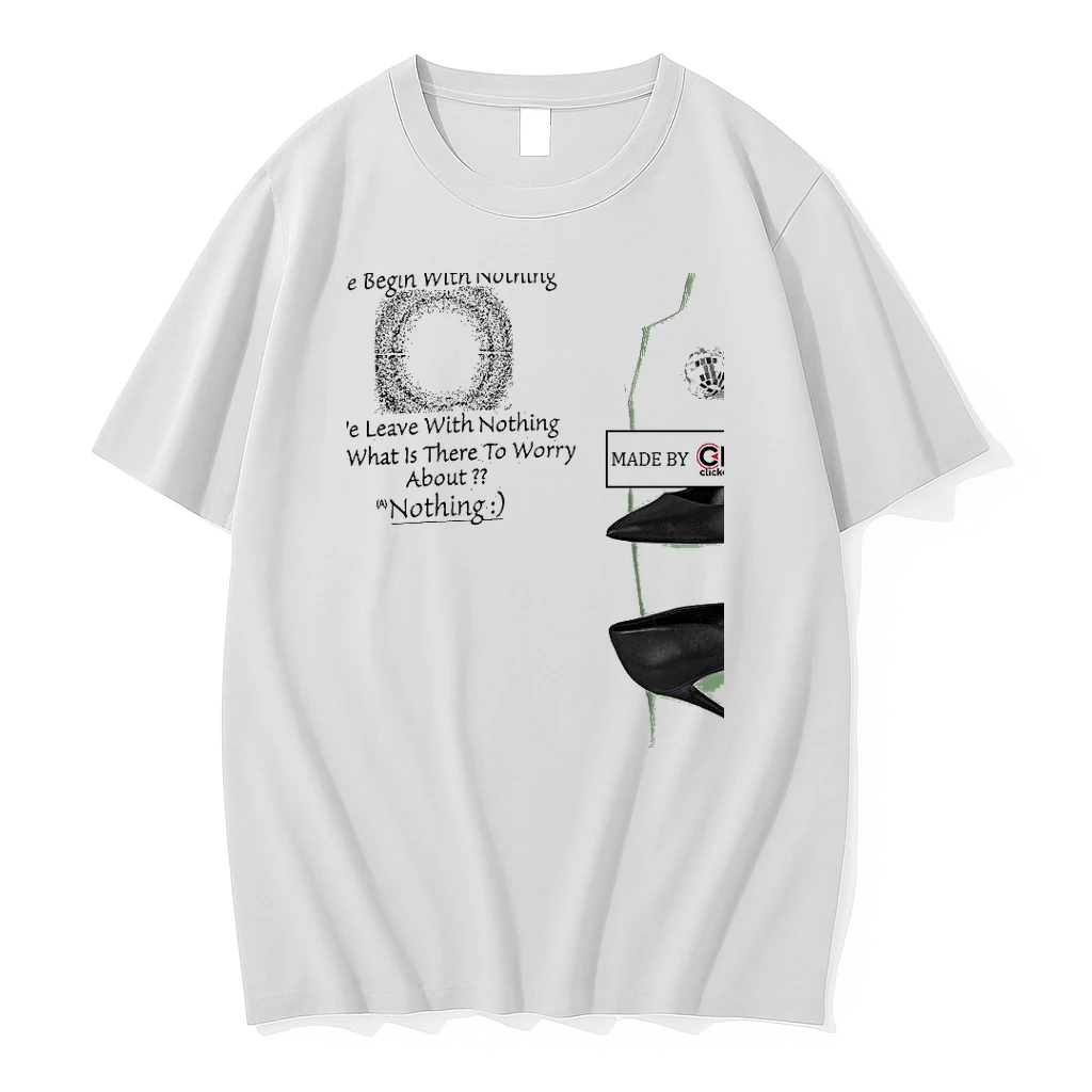 We Begin With Nothing We Leave With Nothing So What Is There To Worry About Nothing Womens Shirts