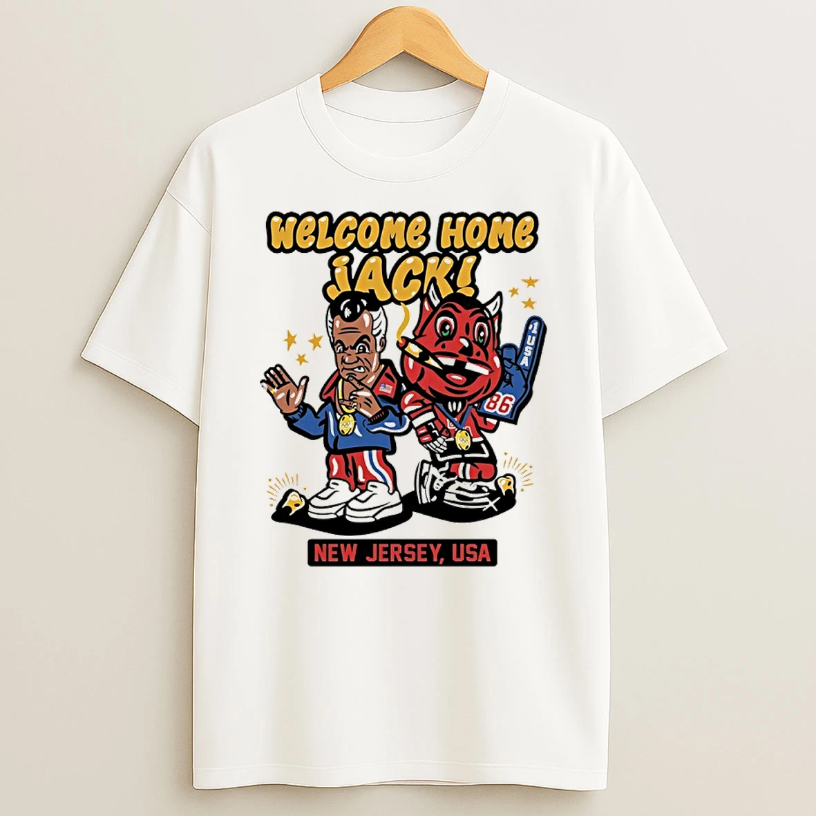 Welcome Home Jack Hughes New Jersey Usa Hockey Shirts