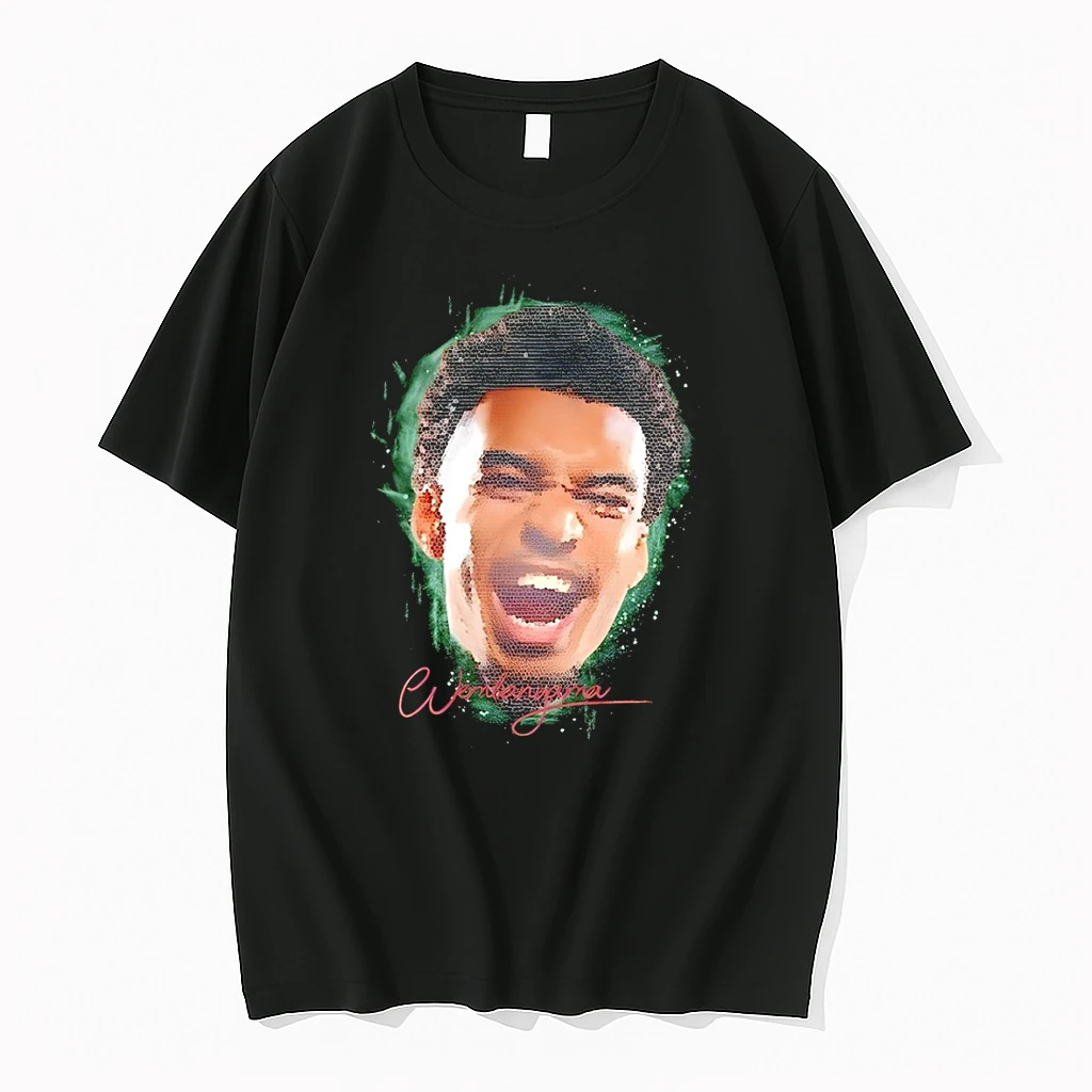 Wembanyama Big Head Signature Spurs Basketball 2026 Graphic Shirts