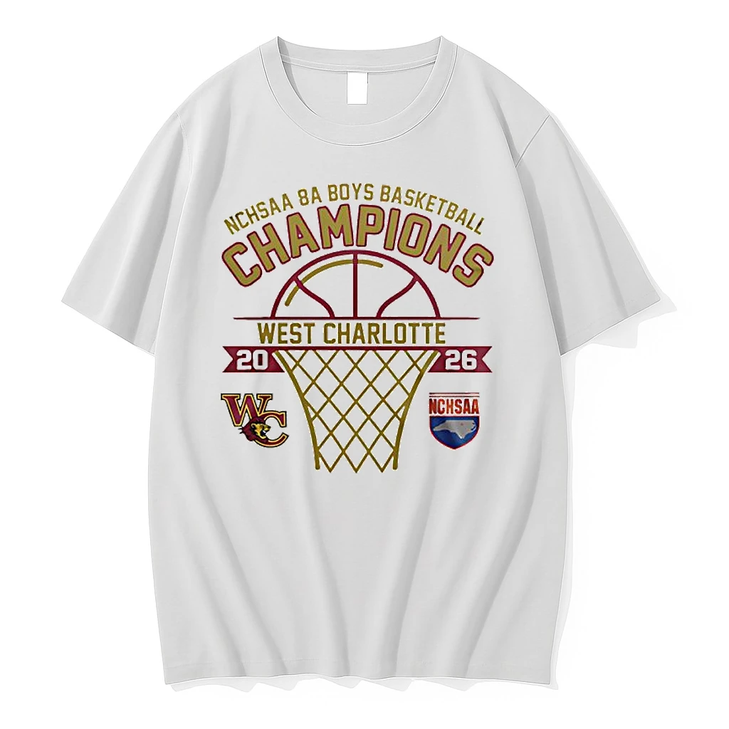 West Charlotte 2026 Nchsaa 8a Boys Basketball Champions Shirts