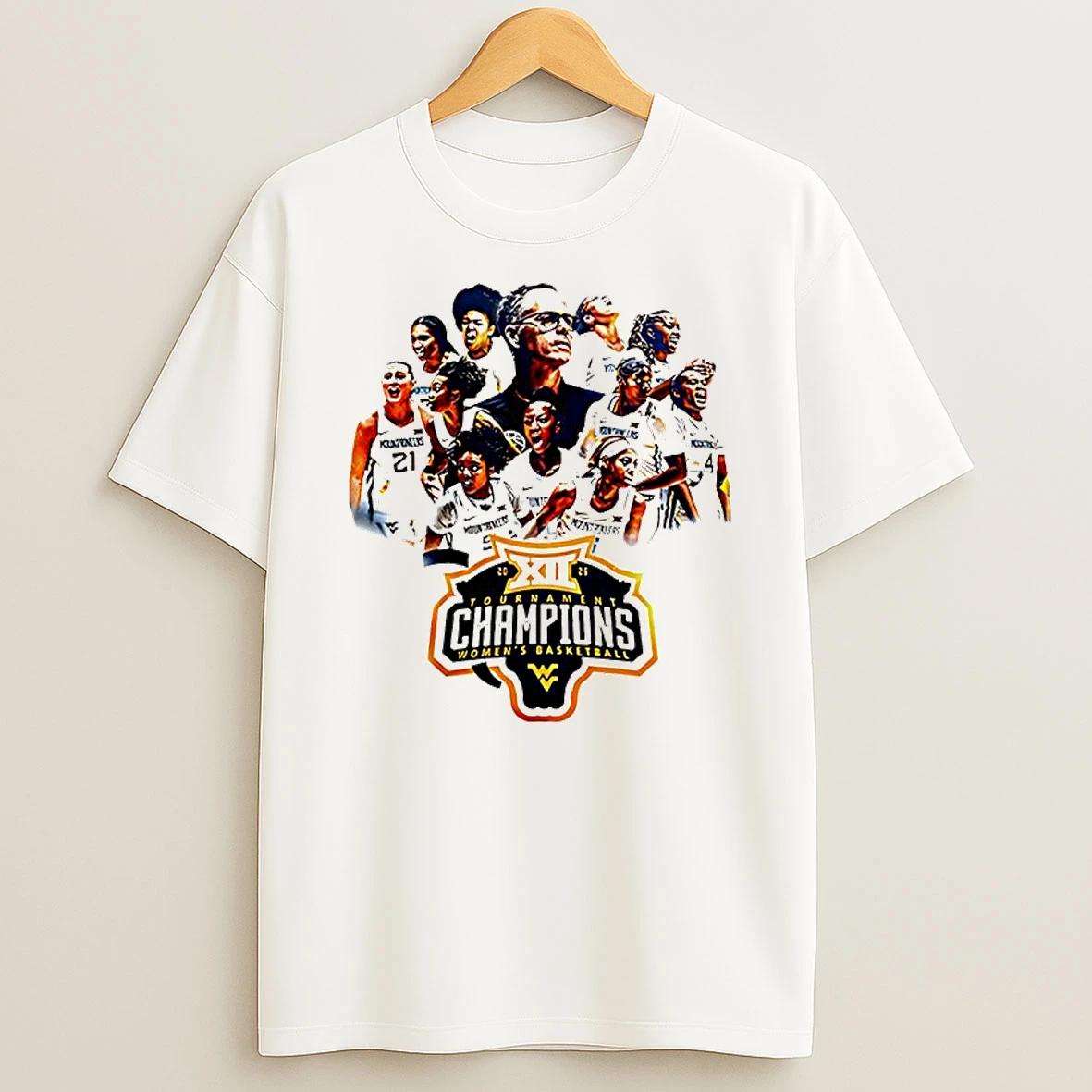 West Virginia Mountaineers Womens Basketball 2026 Big 12 Tournament Champions Shirts