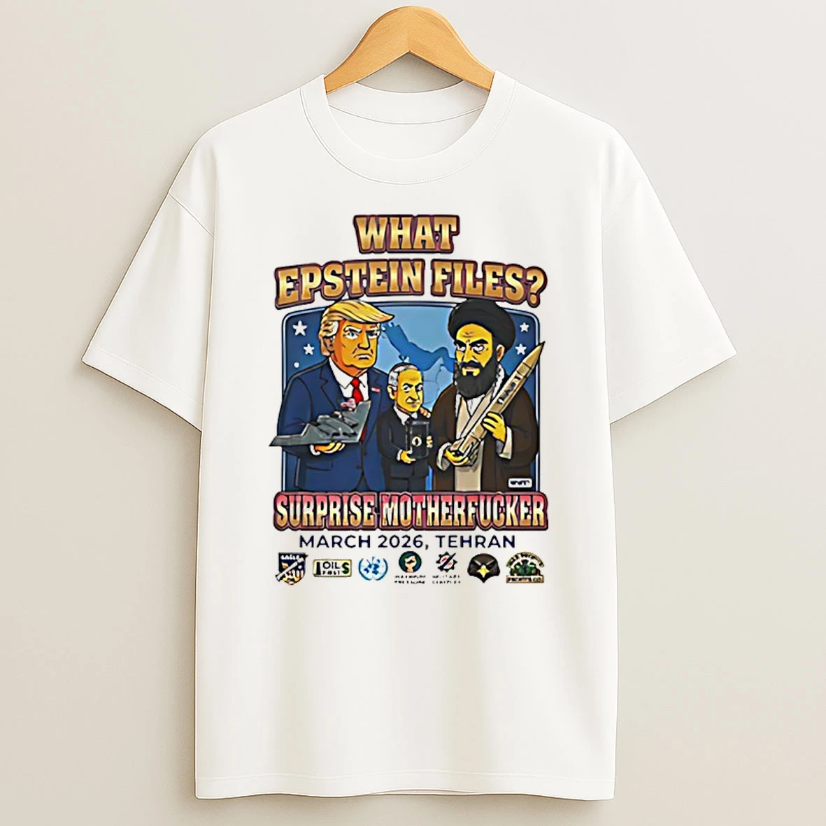 What Epstein Files Surprise Motherfucker Usa Vs Iran World War 3 Funny Shirts