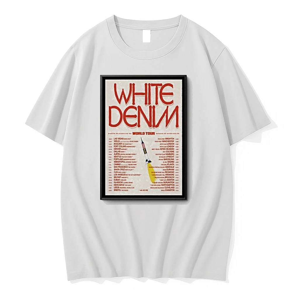 White Denim World Tour 2026 Shirts