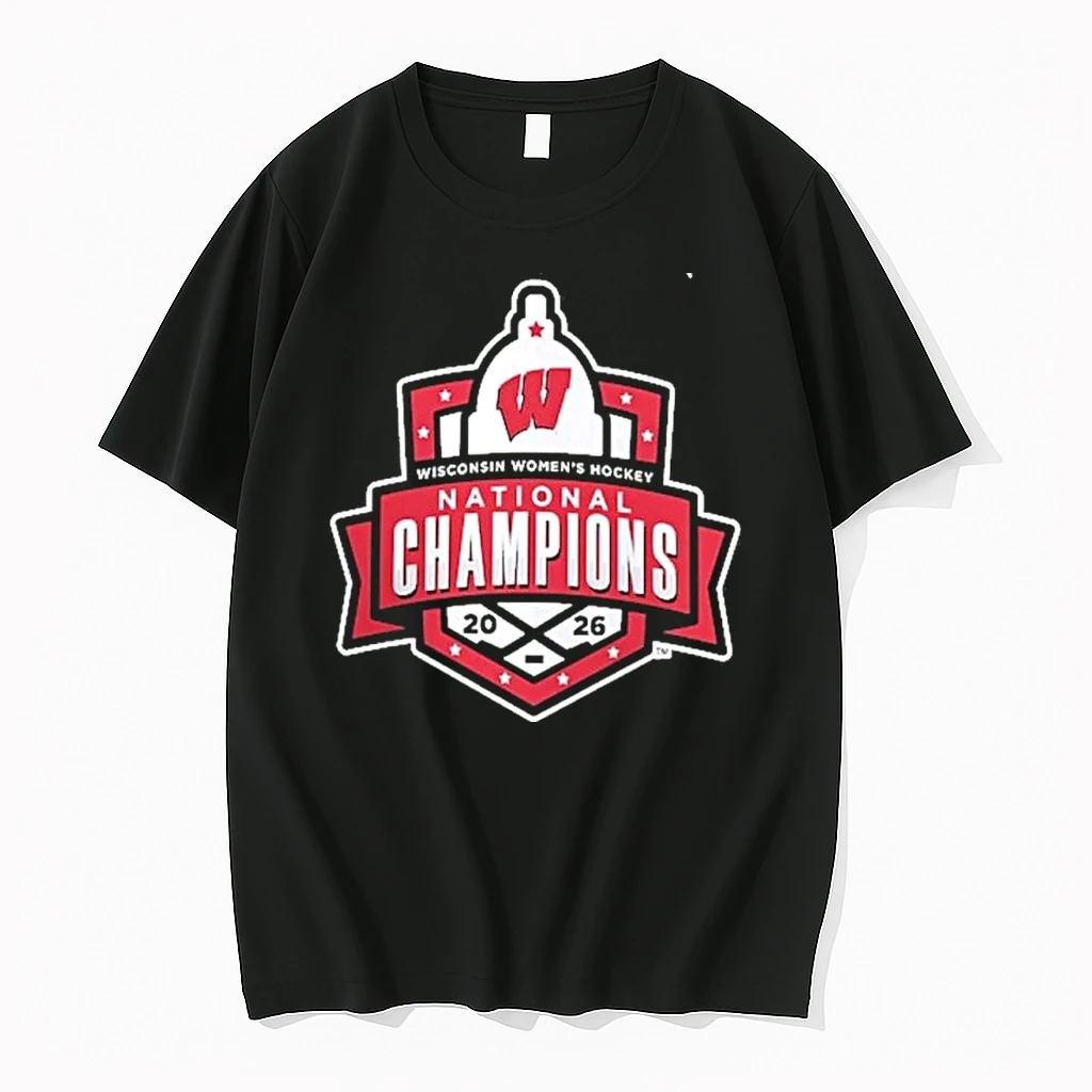 Wisconsin Badgers 2026 Ncaa Frozen Four Womens Ice Hockey National Champions Logo Shirts