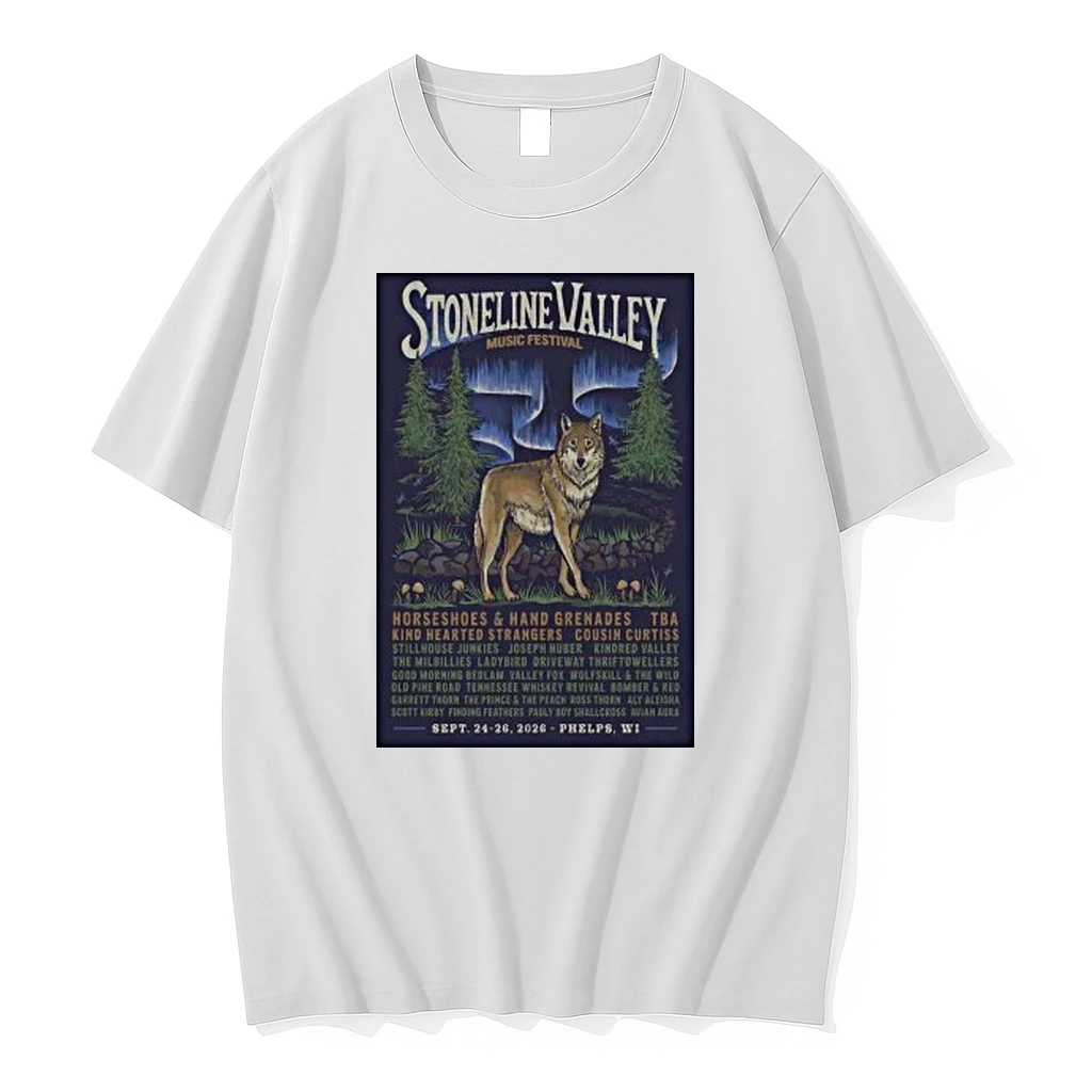 Wolf Stoneline Valley Music Festival 9 24 9 26 2026 Phelps Wisconsin Shirts