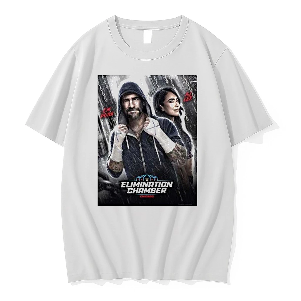 Wwe Elimination Chamber 2026 Chicago Cm Punk And Aj Lee Shirts