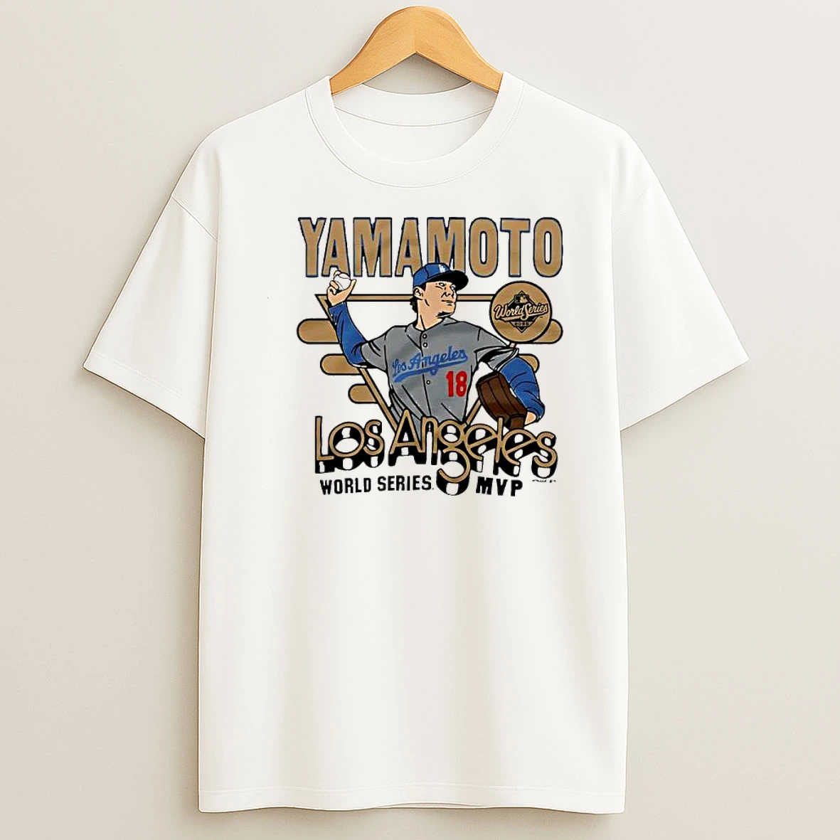 Yamamoto Los Angeles World Series Mvp Pitcher Shirts