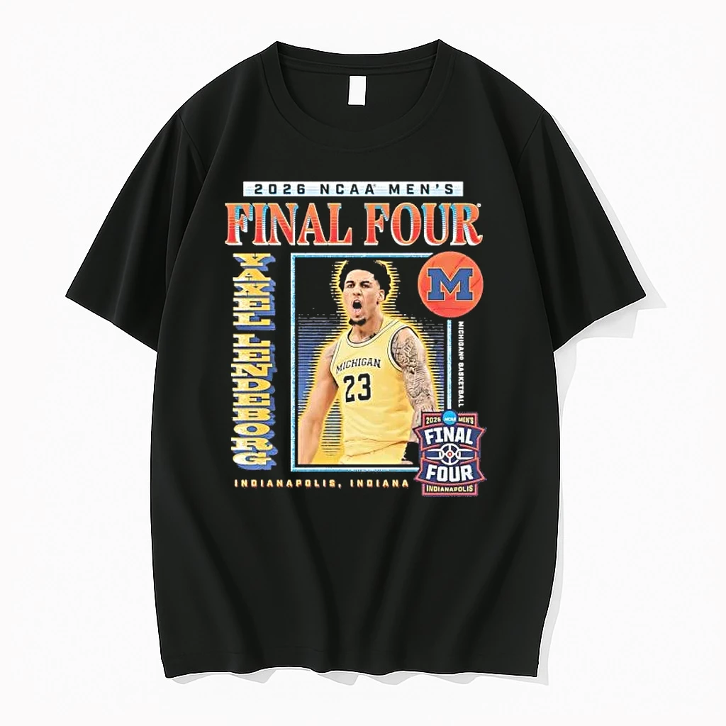 Yaxel Lendeborg 2026 Ncaa Michigan Mens Basketball Final Four Tee Shirts