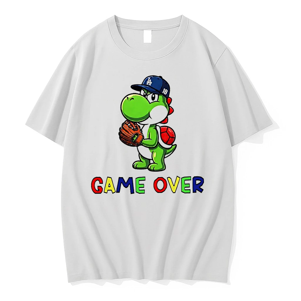 Yoshinobu Yoshi Super Mario Game Over Los Angeles Dodgers Baseball Shirts