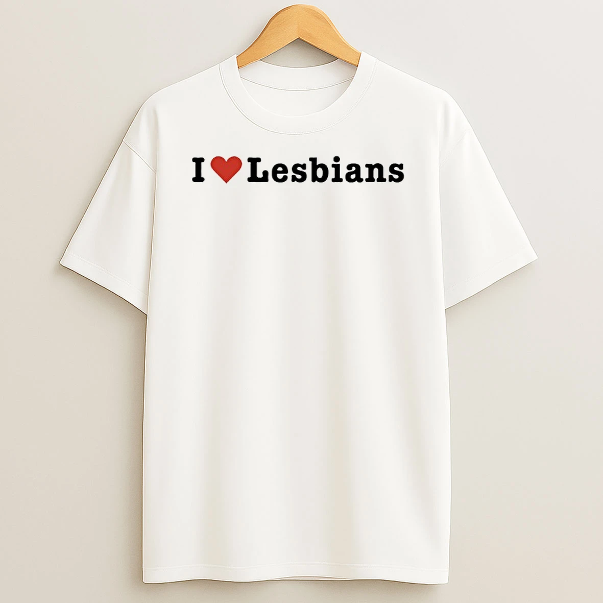 Young Miko Wearing I Love Lesbians Shirts