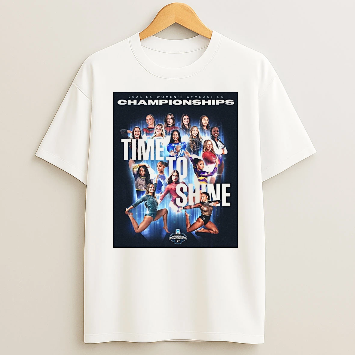 2026 Nc Womens Gymnastics Championships Time To Shine Shirts