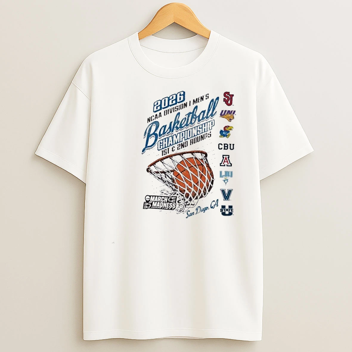 2026 Ncaa Di Mens Basketball Championship Regional 8 Teams San Diego California Shirts