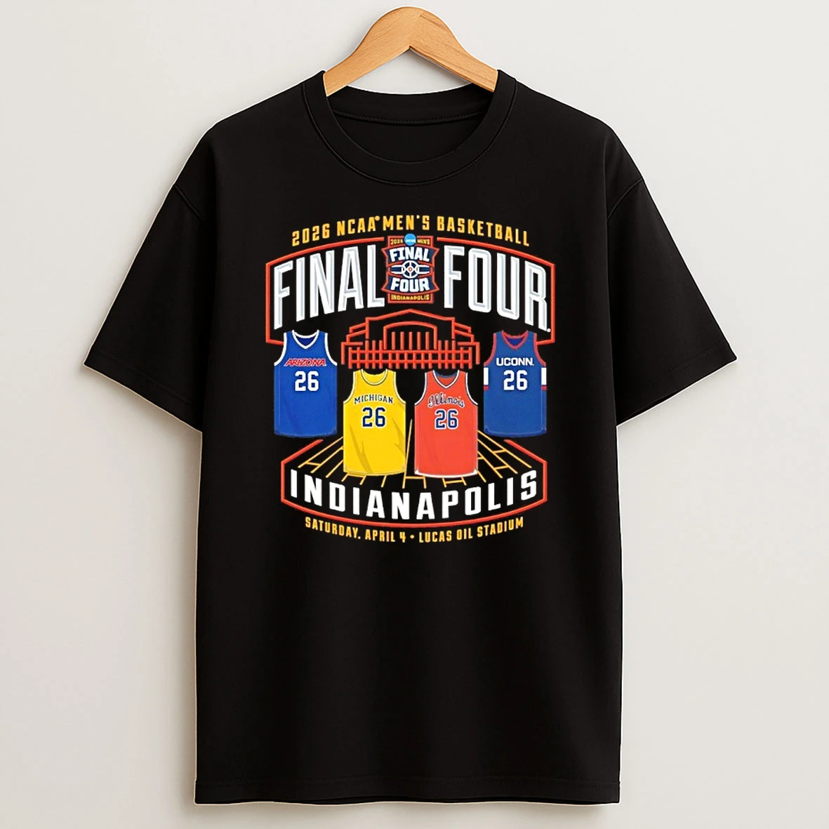 2026 Ncaa Mens Basketball Final Four Jerseys Lucas Oil Stadium Shirts