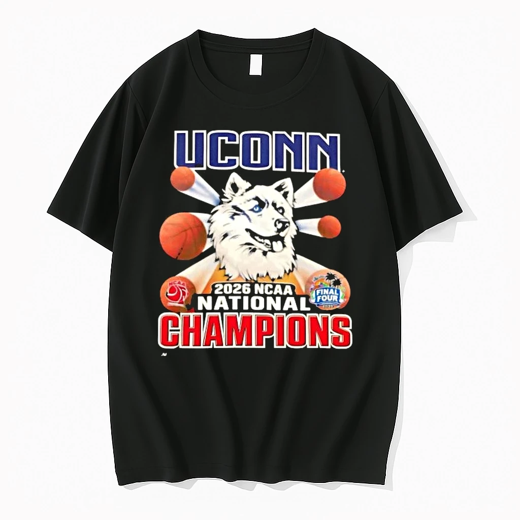 2026 Ncaa National Champions Uconn Huskies Basketball Graphic Shirts