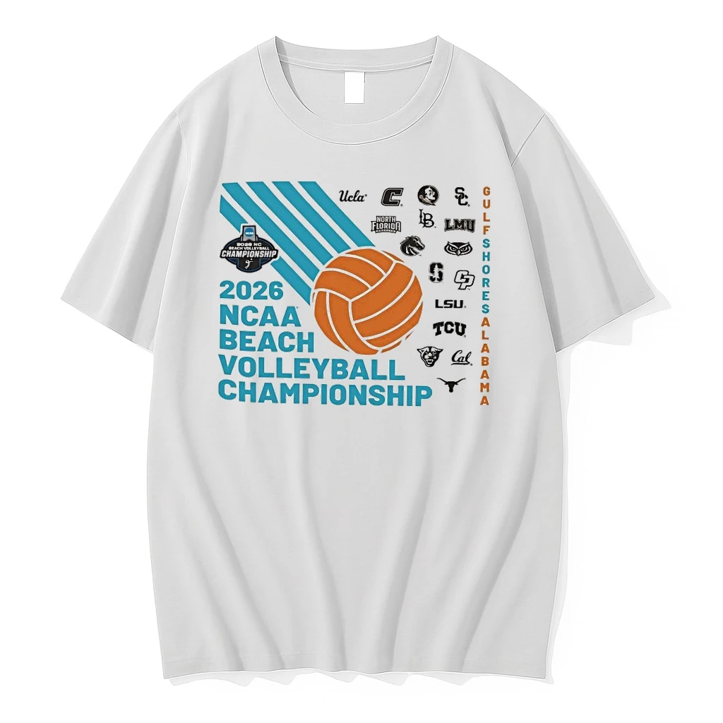 2026 Ncaa National Collegiate Beach Volleyball Championship Gulf Shores Alabama Teams 1 Shirts