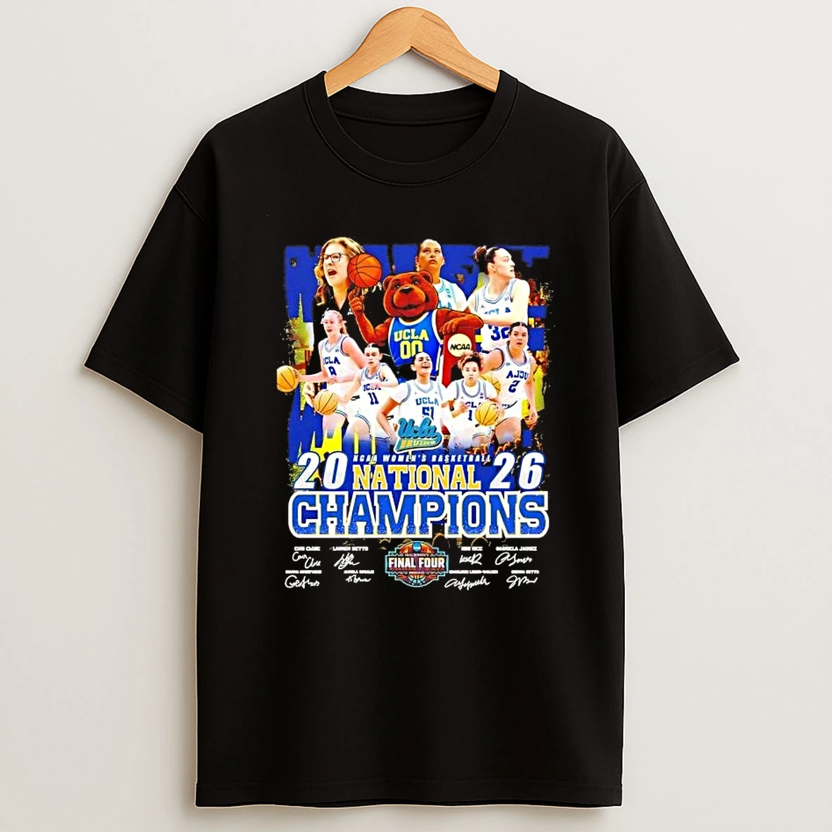 2026 Ncaa Womens Basketball National Champions Ucla Bruins All Players Signatures Shirts