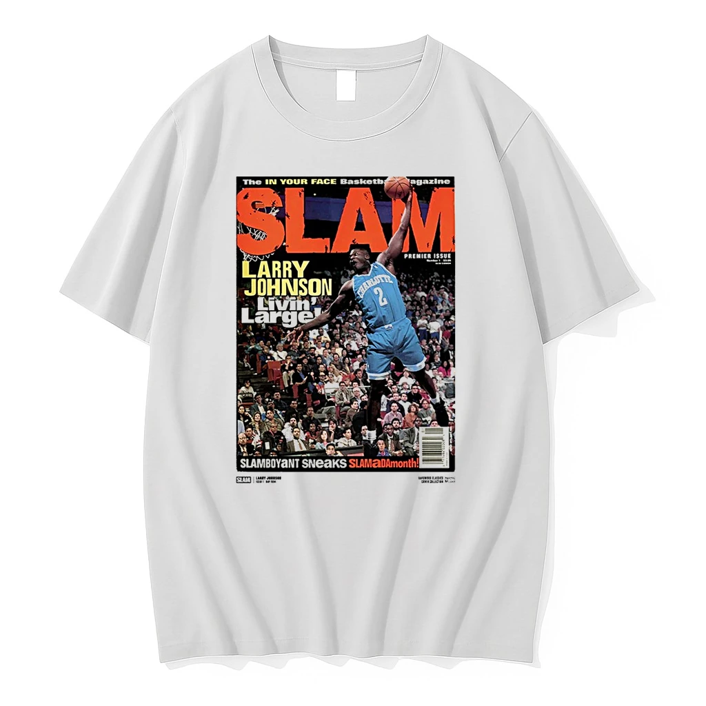 2026 Slam Cover Larry Johnson The In Your Face Basketball Magazine Livin Large Shirts