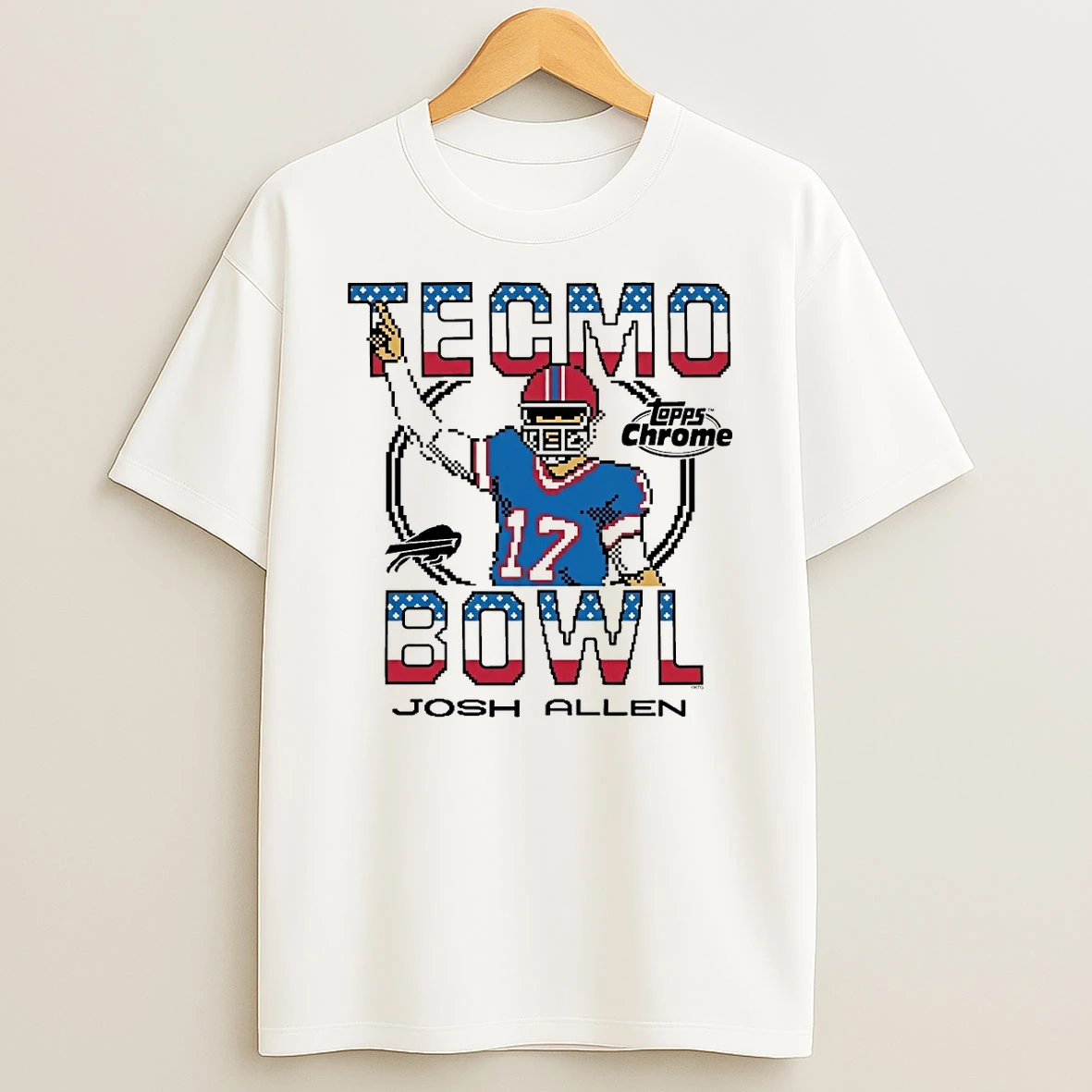 2026 Tecmo Bowl X Topps Chrome Buffalo Bills Nfl Josh Allen Shirts