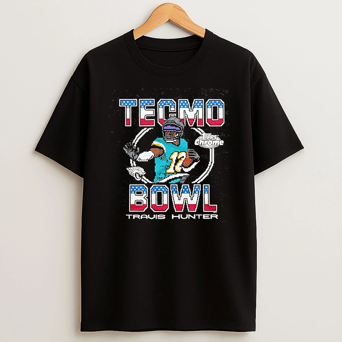 2026 Tecmo Bowl X Topps Chrome Jacksonville Jaguars Nfl Travis Hunter Shirts