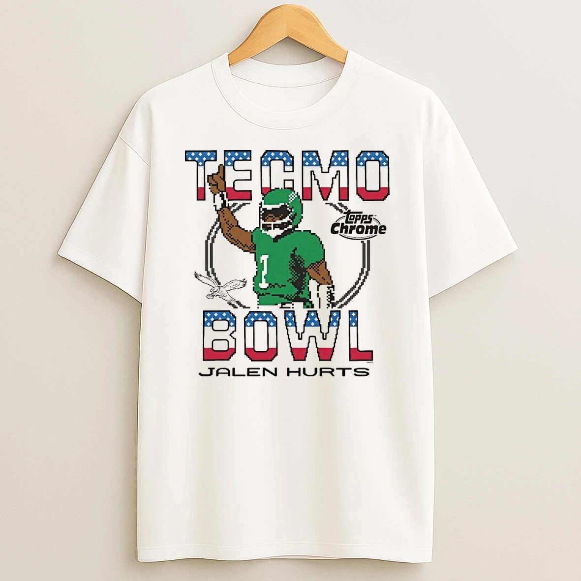 2026 Tecmo Bowl X Topps Chrome Philadelphia Eagles Nfl Jalen Hurts Shirts
