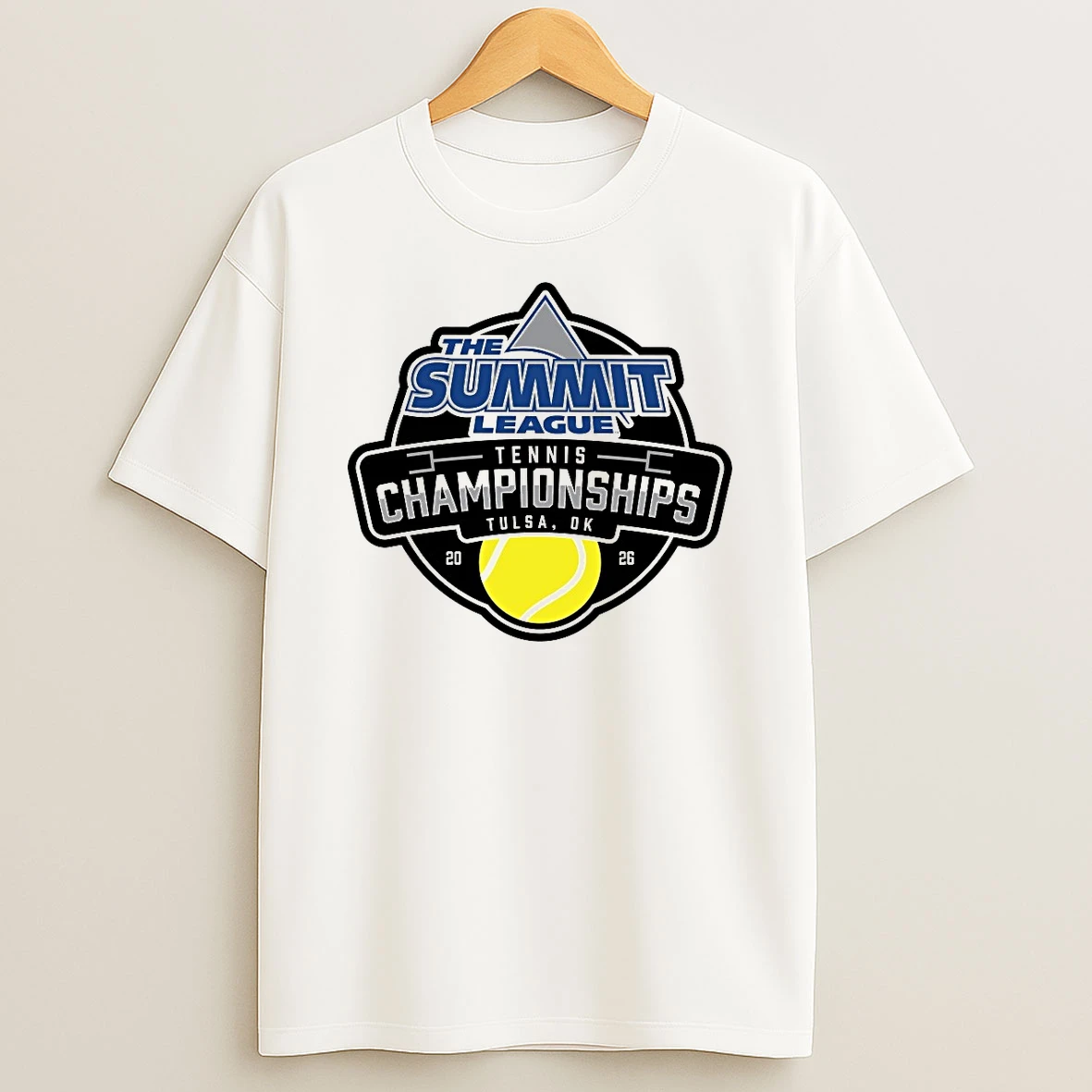 2026 The Summit League Tennis Championships Held In Tulsa Ok Logo Shirts