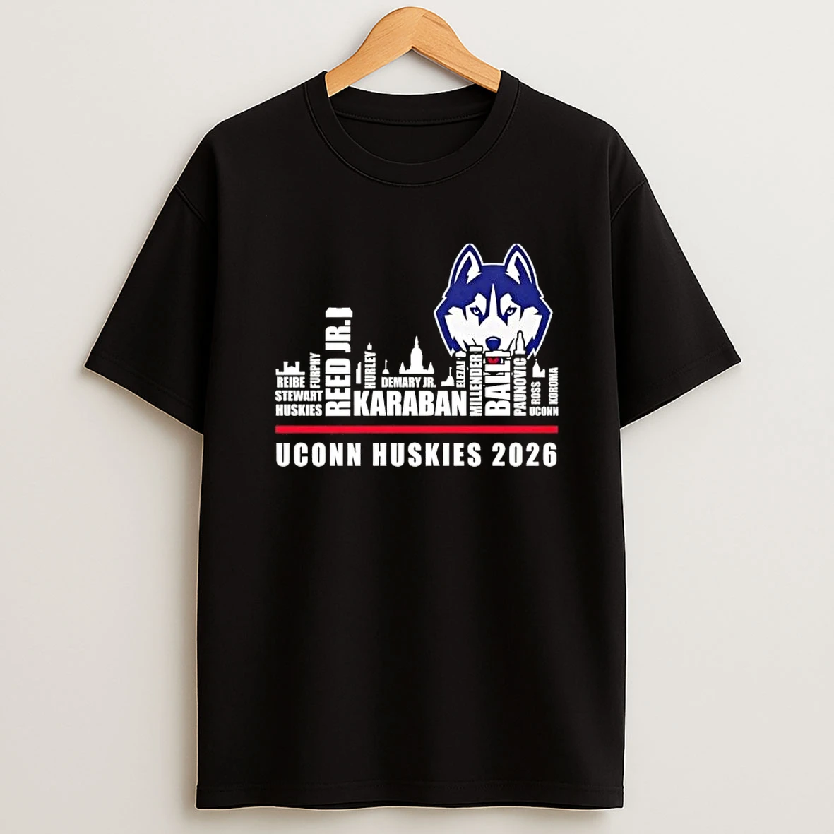 2026 Uconn Huskies All Names City Thank You For The Memories Skyline Shirts