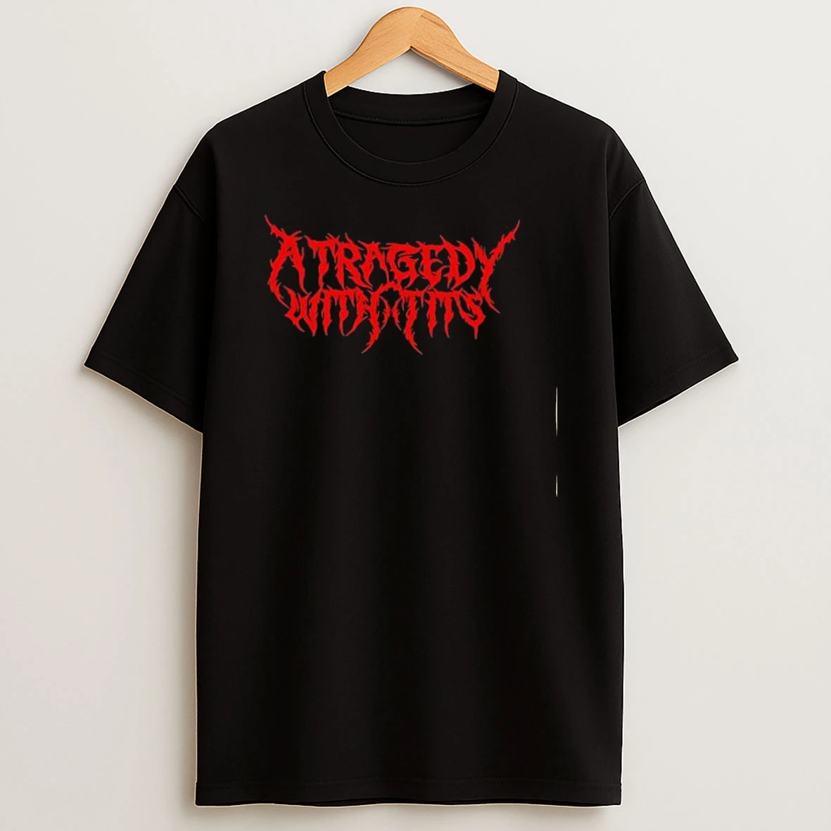 A Tragedy Within Red Heavy Metal Logo Shirts