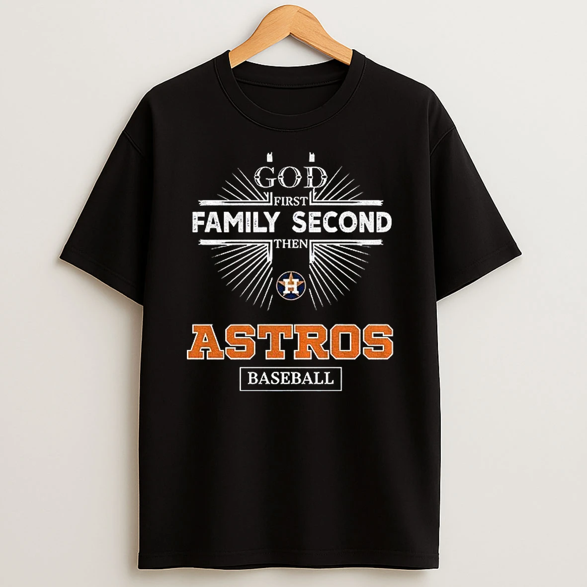 Adjkjfxk God First Family Second Then Houston Astros Baseball Shirts