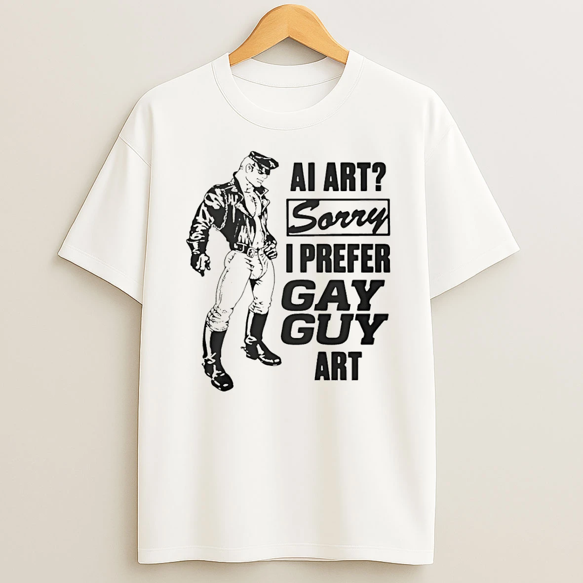 Ai Art Sorry I Prefer Gay Guy Art Shirts