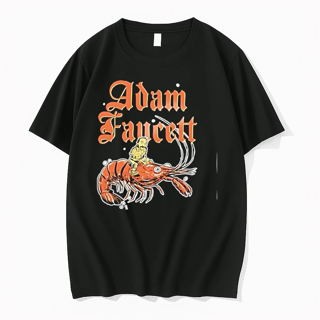 Adam Faucett Man With Beard Riding Giant Shrimp Shirts