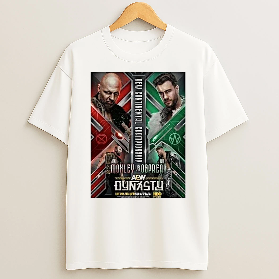 Aew Continental Championship Jon Moxley Vs Will Ospreay April 12 2026 Shirts