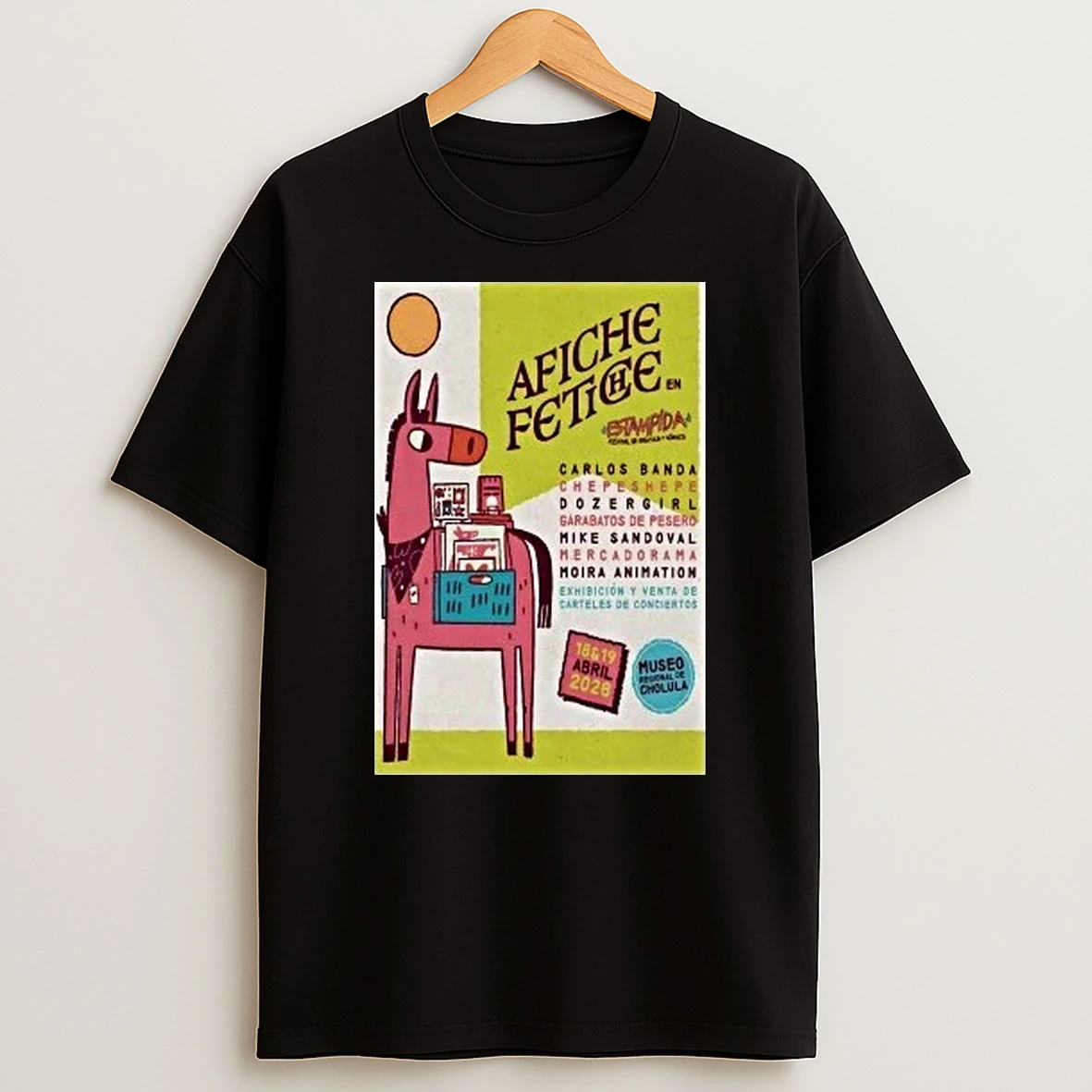 Affiche Fetiche Apr 18 19 2026 Festival Estampida En San Andres Cholula Shirts