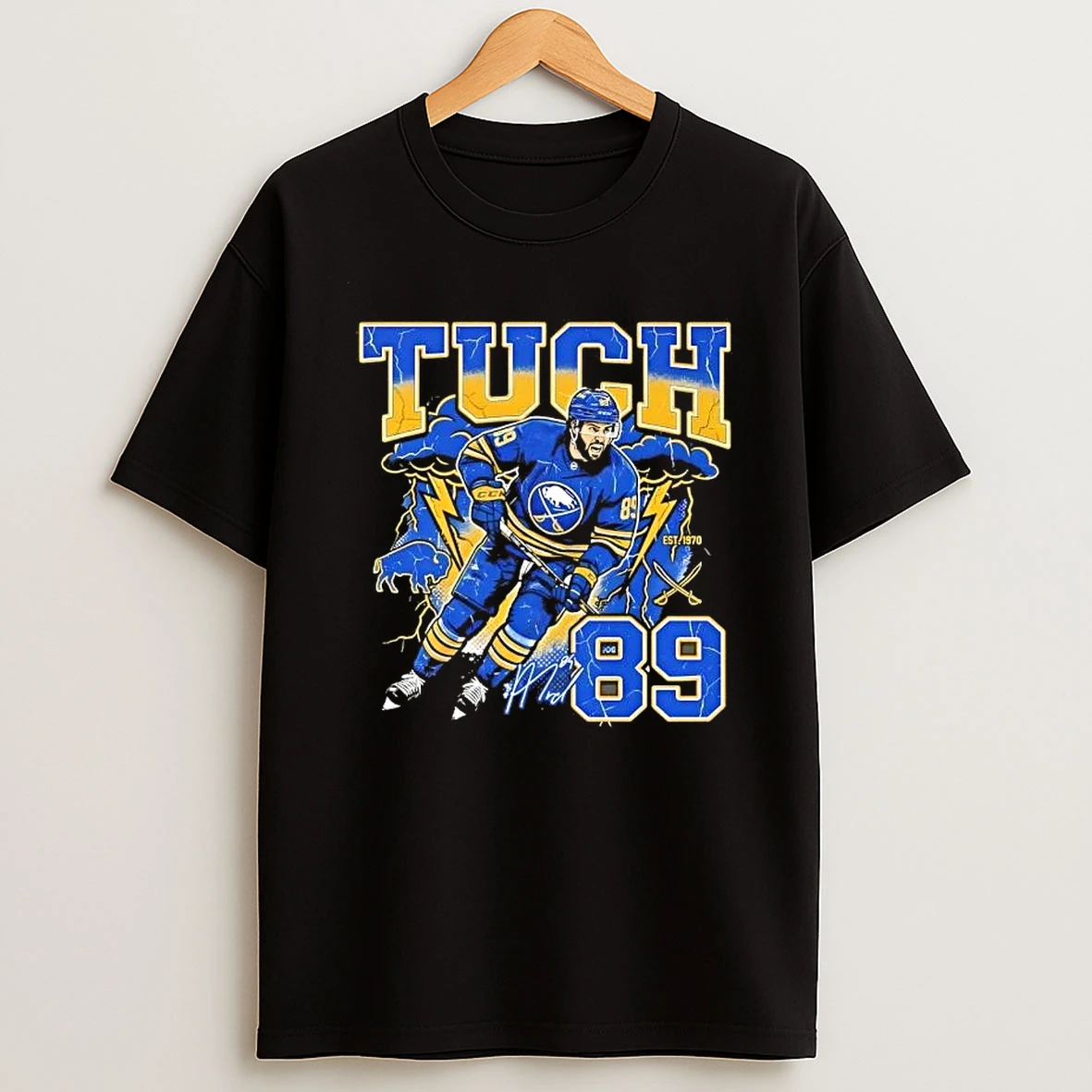Alex Tuch Buffalo Sabres Hockey Lightning Graphic Shirts