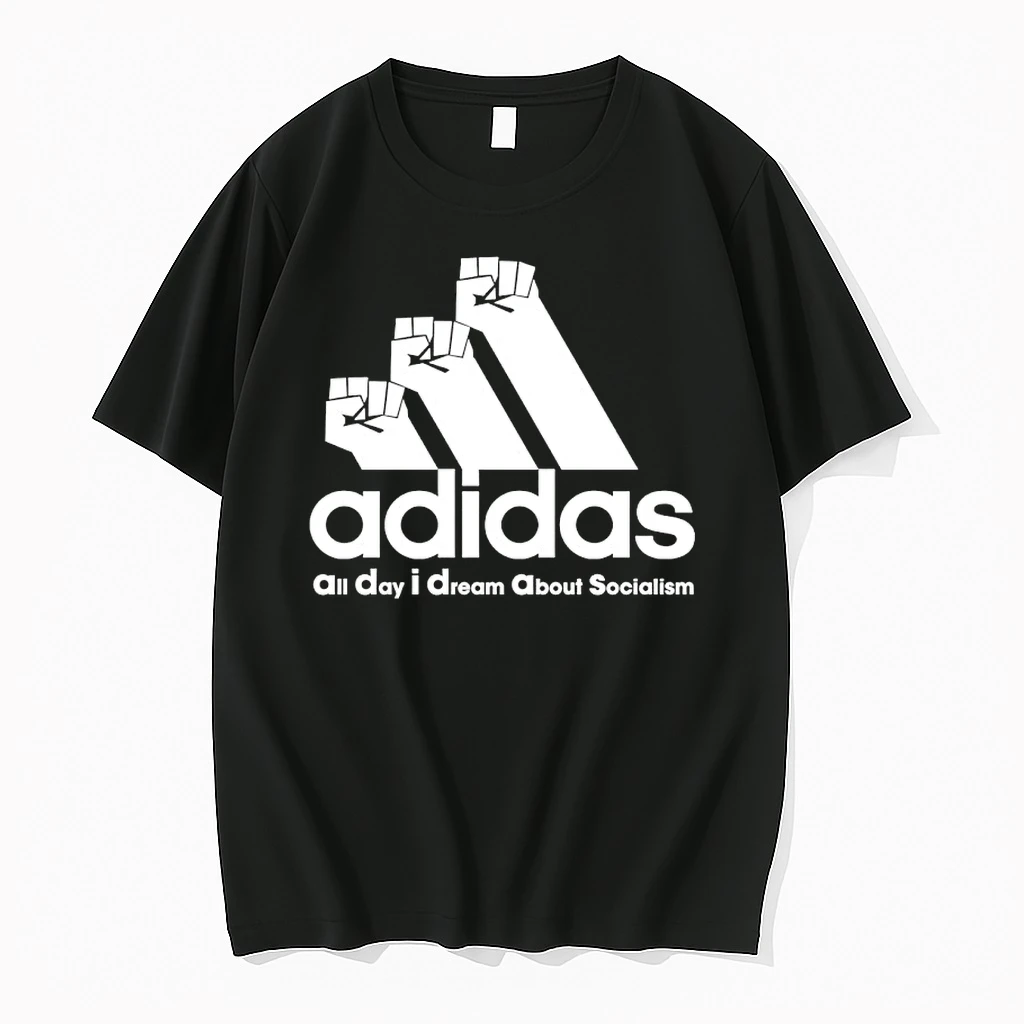 All Day I Dream About Socialism Logo Parody Shirts