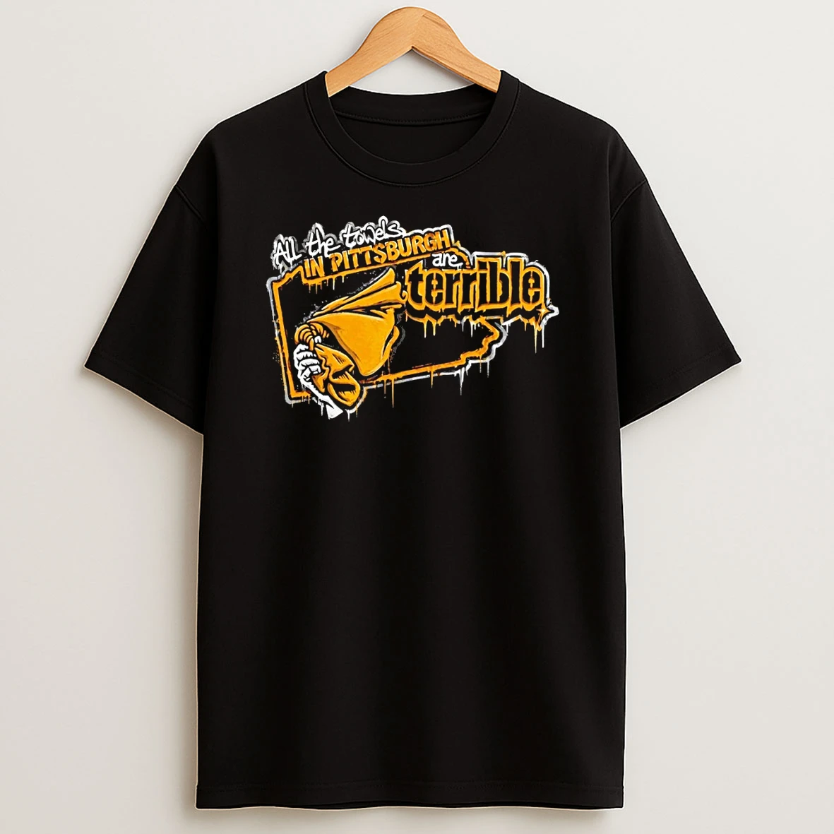 All The Towels In Pittsburgh Are Terrible Pittsburgh Steelers Football Graffiti 2026 Shirts