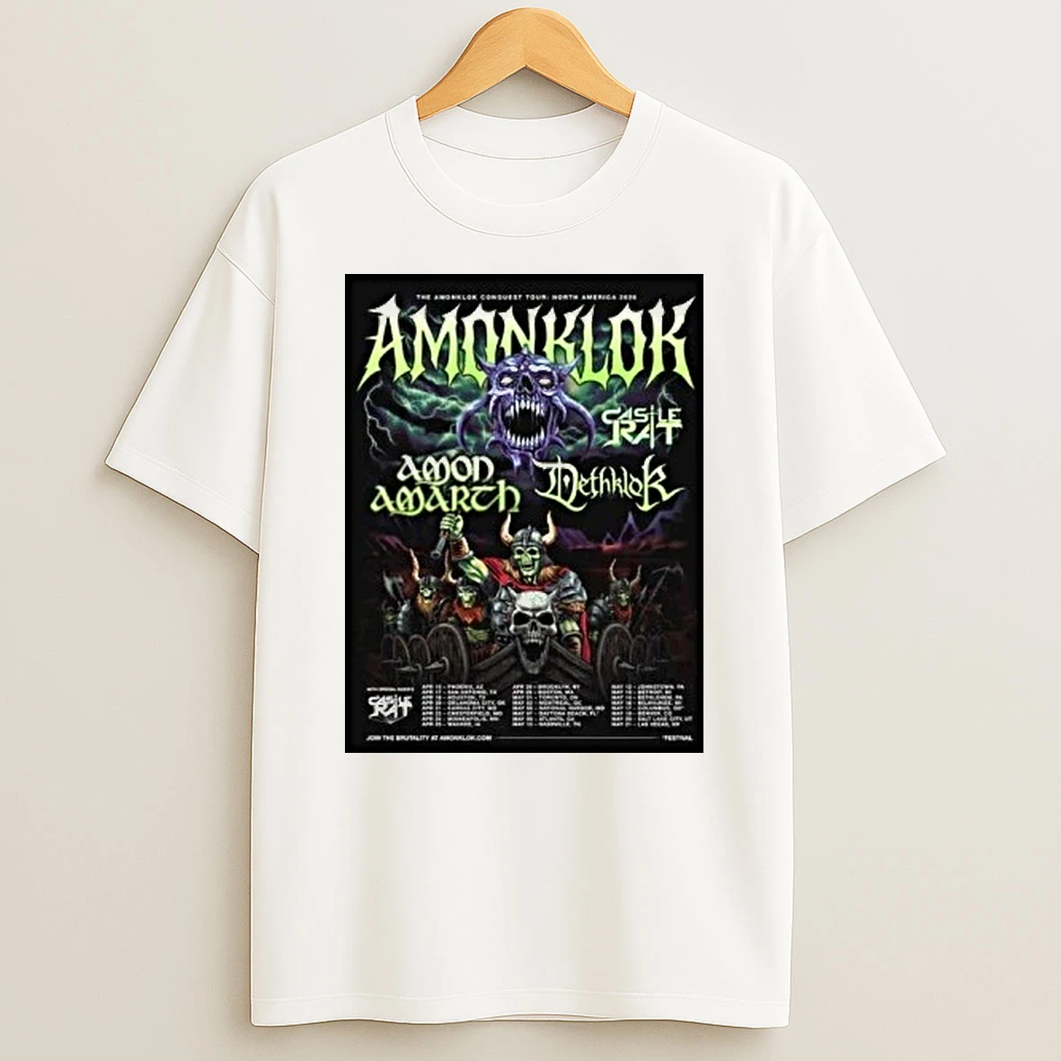 Amonklok Conquest Tour North America 2026 Shirts