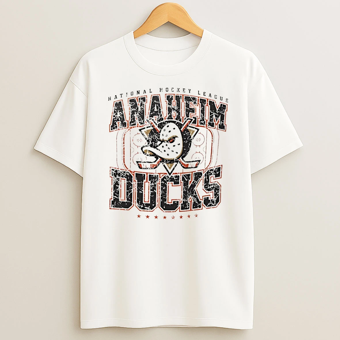 Anaheim Ducks Hockey Starter Distressed Rink National Hockey League 2026 Shirts