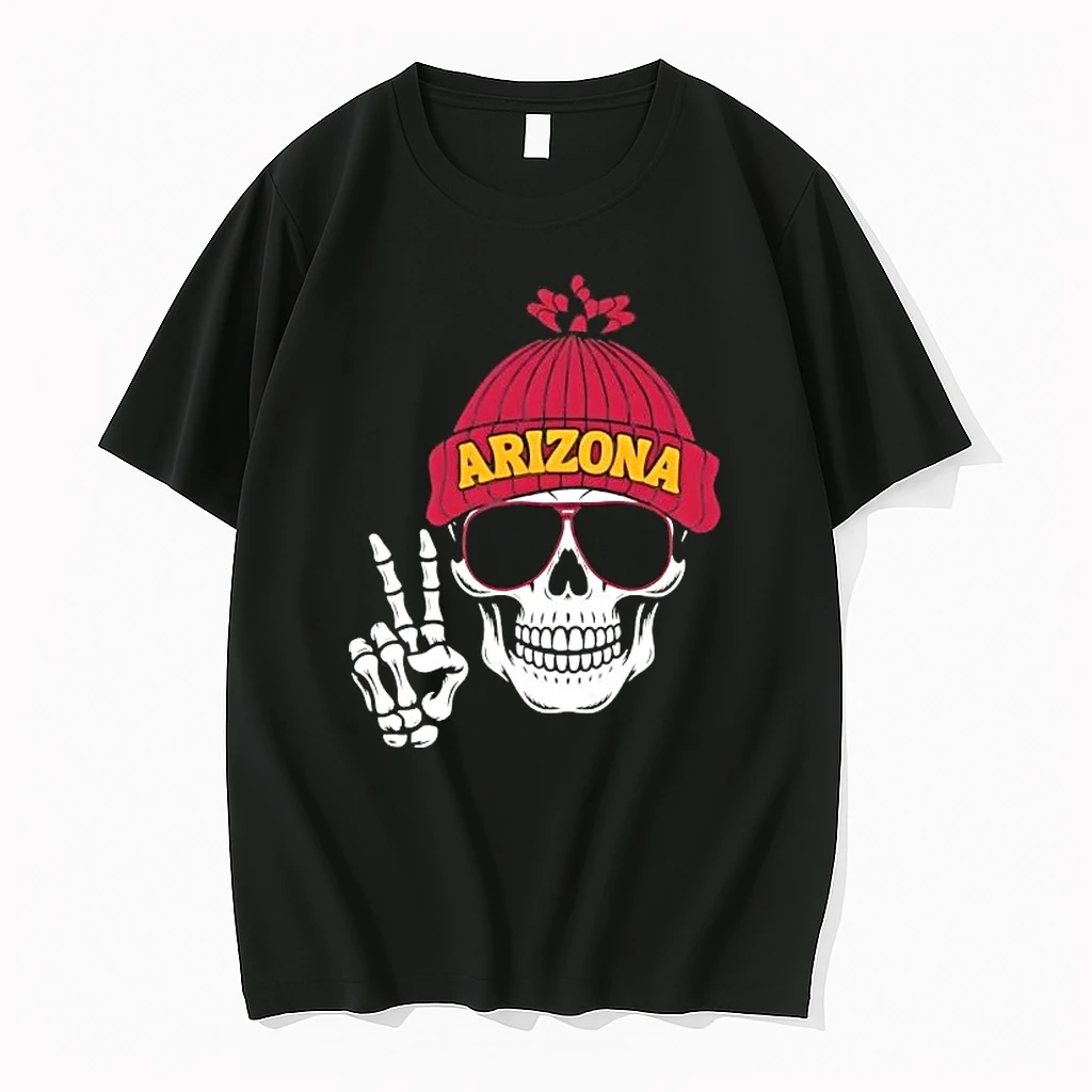 Arizona Cardinals Skull Peace Sign Shirts