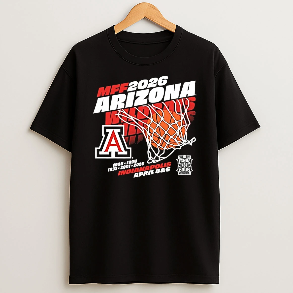 Arizona Wildcats 2026 Mens Basketball Final Four Bound Shirts