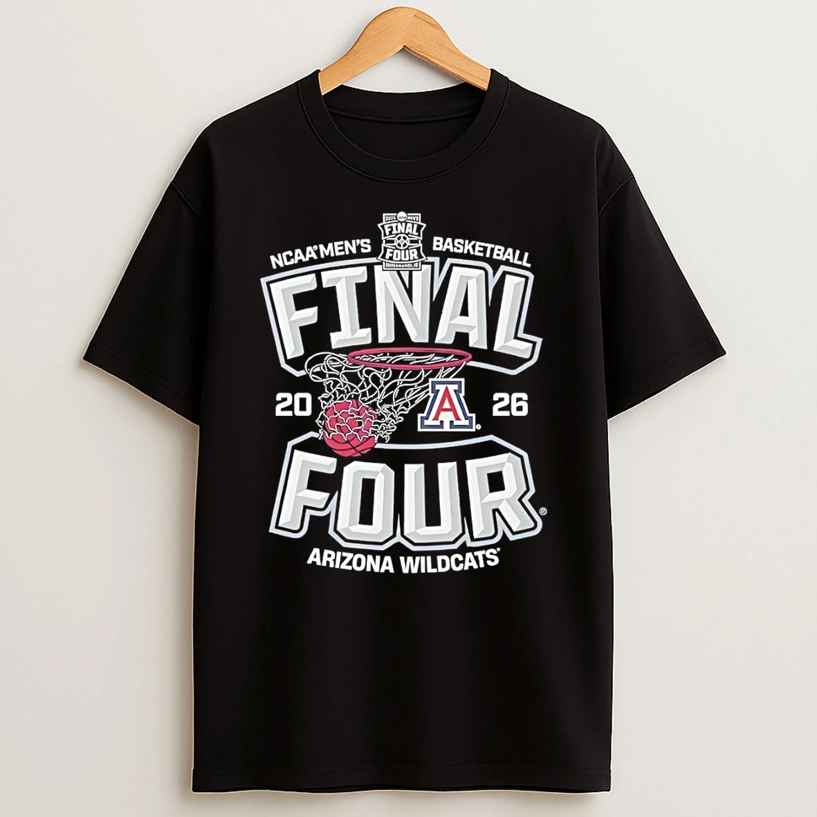 Arizona Wildcats Ncaa Mens Basketball 2026 Final Four Shirts