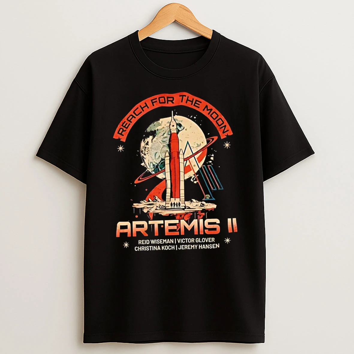 Artemis Ii Mission Nasa Space Exploration Reach For The Moon Reid Wiseman I Victor Glover Shirts