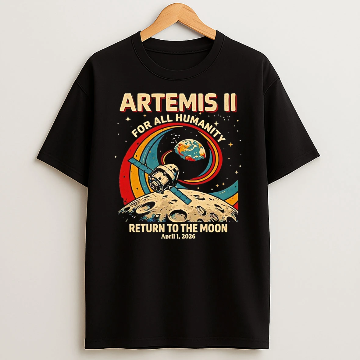 Artemis Ii Mission Return To The Moon 2026 For All Humanity Shirts