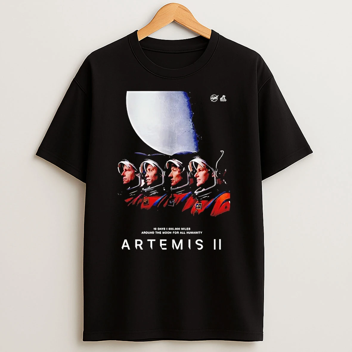 Artemis Ii Mission To The Moon 10 Days Around The Moon For All Humanity Shirts