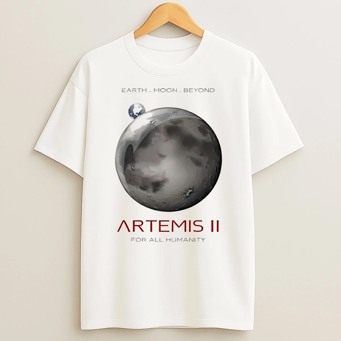 Artemis Ii Moon Mission Nasa Space Exploration Earth Moon Beyond For All Humanity Shirts