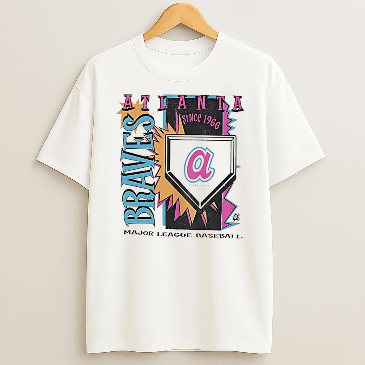 Atlanta Braves 1966 Nba Cooperstown Neon Field Shock Shirts