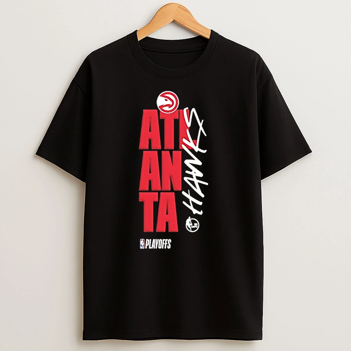 Atlanta Hawks Basketball 2026 Playoff Black Shirts