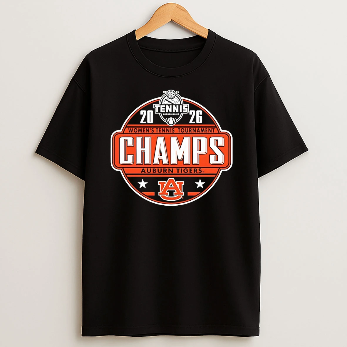 Auburn Tigers 2026 Sec Womens Tennis Tournament Champions Shirts