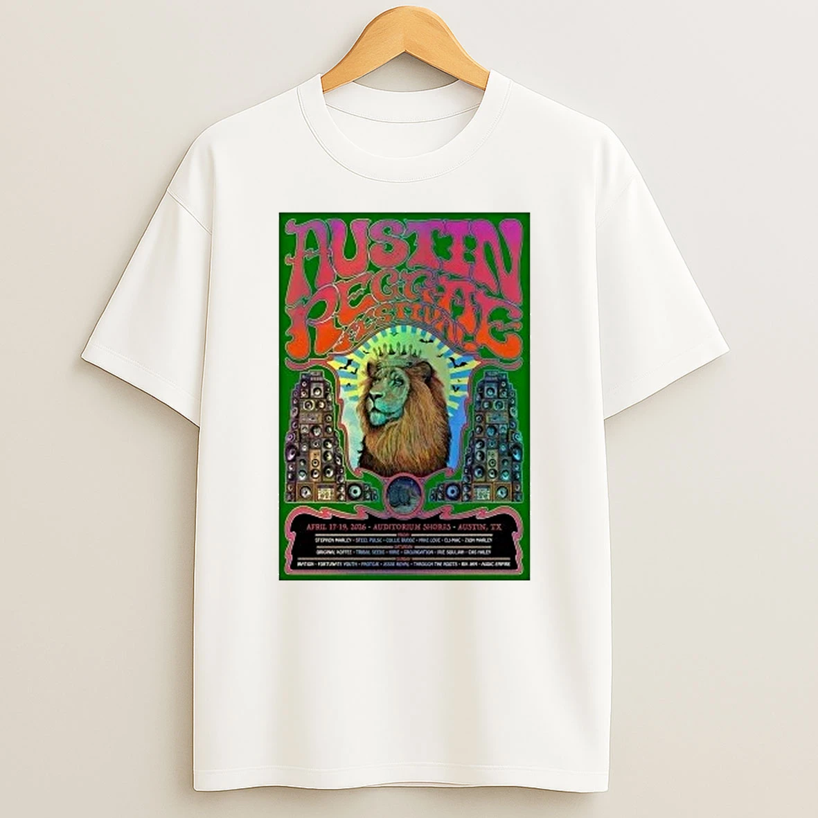 Austin Reggae Festival In Austin Tx On Apr 17 19 2026 Shirts