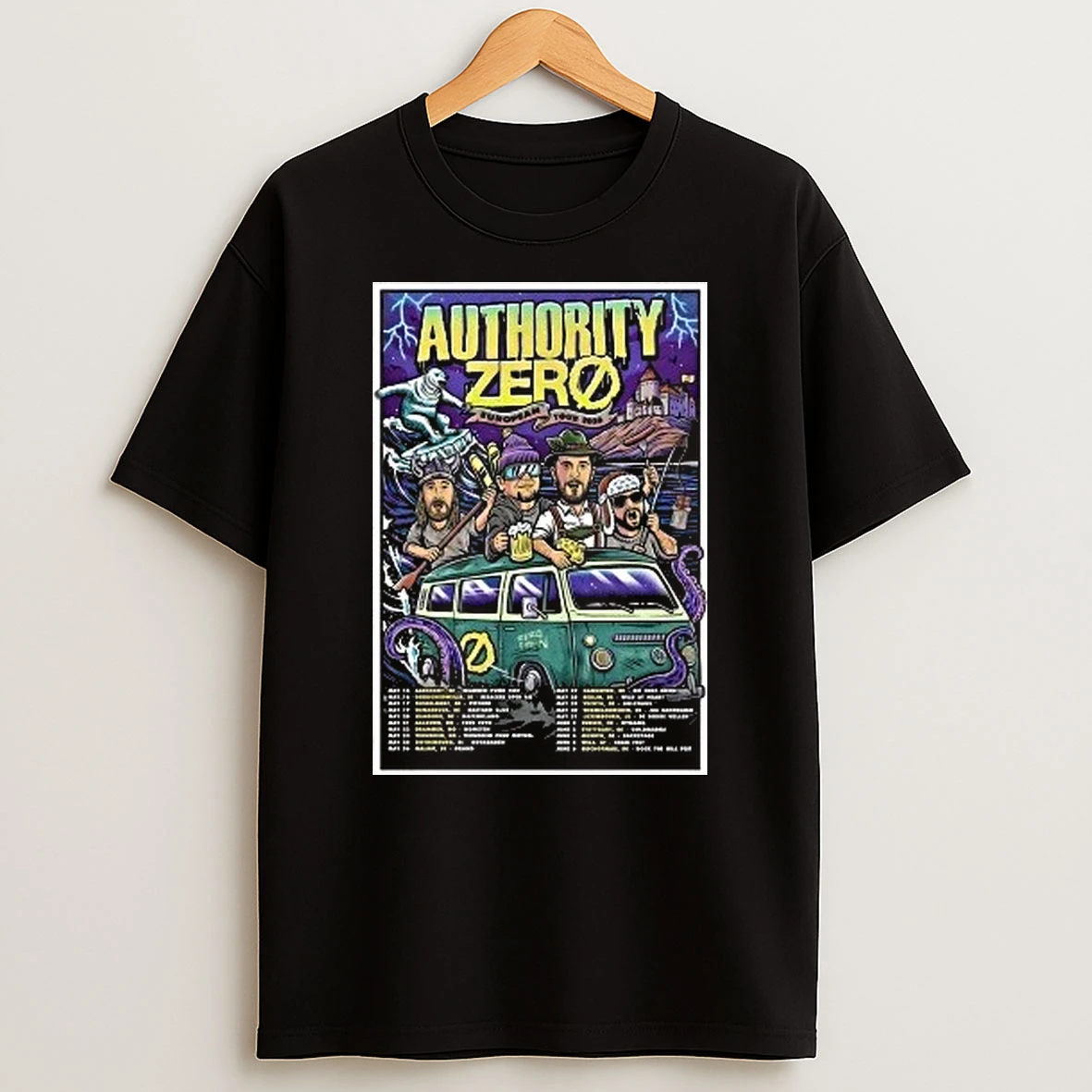 Authority Zero European Tour 2026 Shirts
